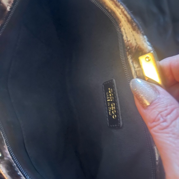 Jimmy Choo Leopard Print Pony Hair Clutch - Picture 3 of 5